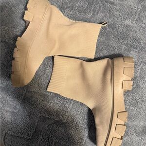 Stylish Tan Ankle Booties